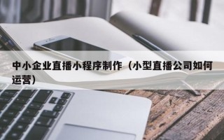 安顺中小企业直播小程序制作（小型直播公司如何运营）